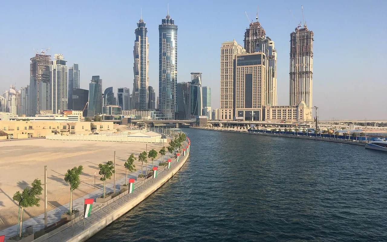 Dubai Water Canal and the Business Bay skyline